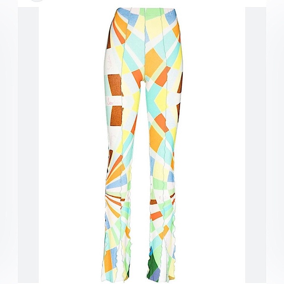 SIEDRÉS Kaleidoscope Multi-Color Printed Knit Pants - Size M